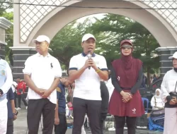 Pjs. Walikota Metro, Descatama Menyatu bersama warga saat CFD
